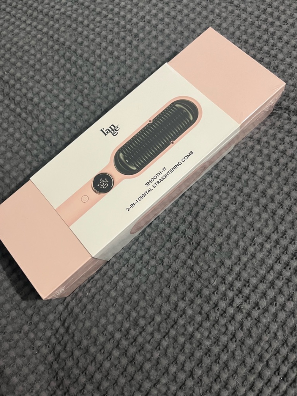 Lange Pink 2-in-1 Digital Straightening Comb